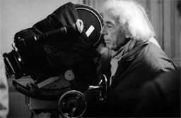 Bresson on the set of L'Argent